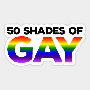 50 Shades of Gay Sticker